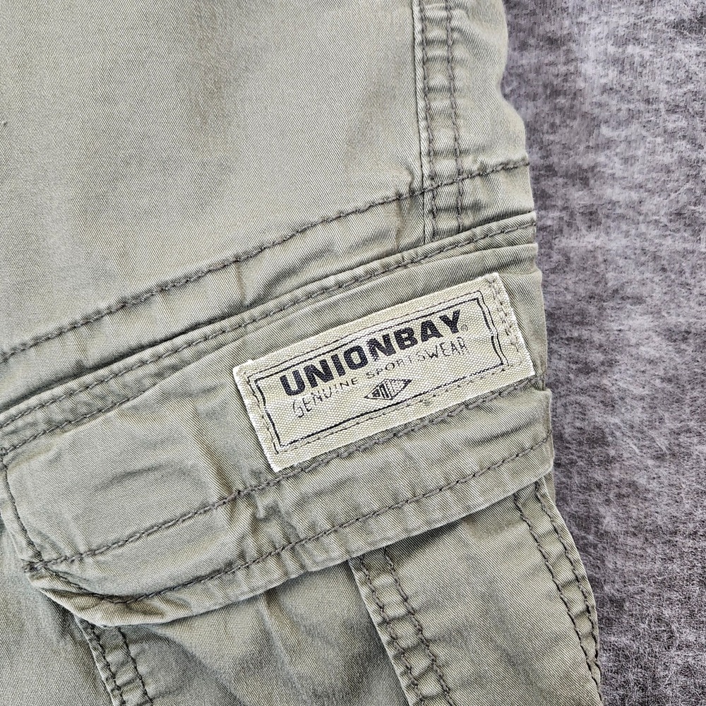 UNIONBAY Men's Cargo Shorts With Pockets. Military Green. Size 42 - Picture 4 of 14